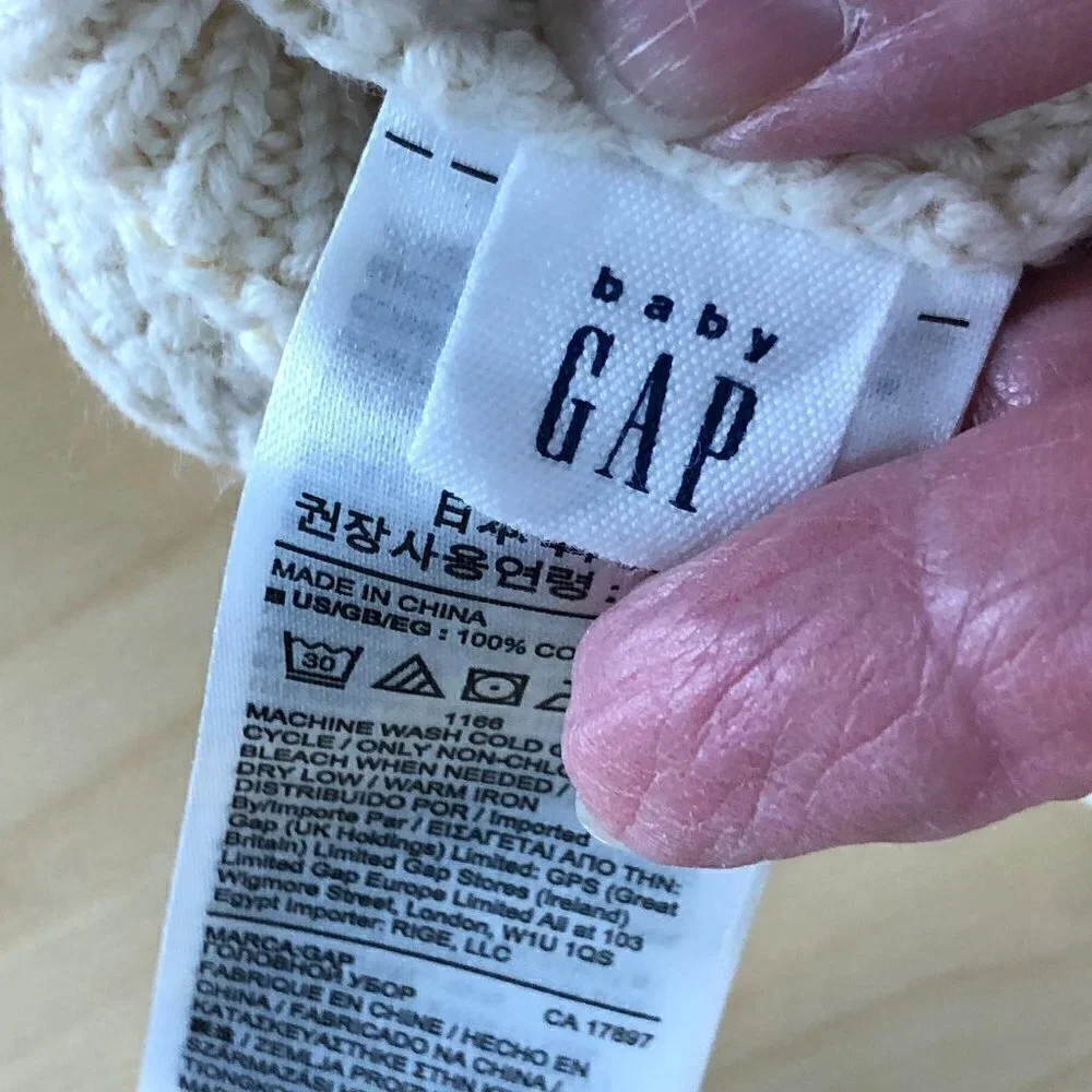 Baby Gap Factory Garter Bear Beanie